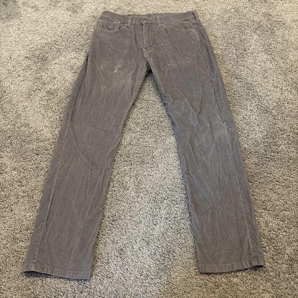 Levis 502 Corduroy Pants Mens 33x32 Stretch Straight Cowboy Western Farm